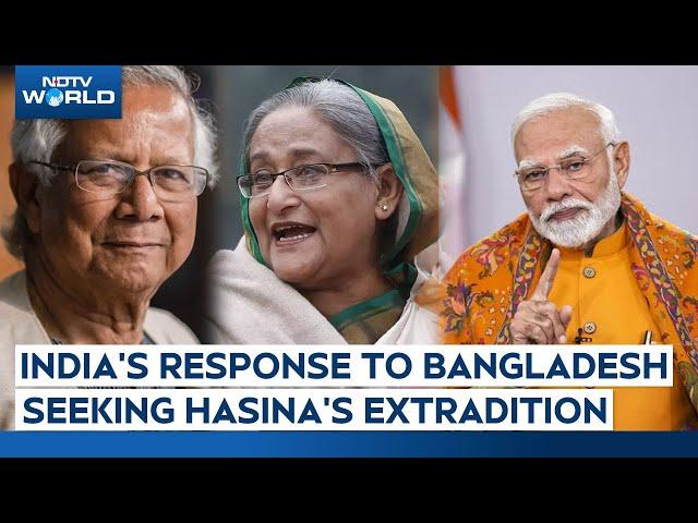 Sheikh Hasina News | India On Bangladesh Seeking Sheikh Hasina's Extradition: "No Comment"