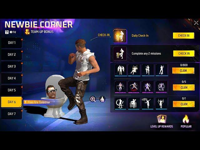 AMAZING EVENT  NEW FREE EMOTES ️ ADAM GOT 4 EMOTES  FREE FIRE