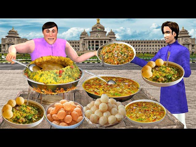 Masala Puri Chaat Bangalore Street Food Masala Pani Puri Hindi Kahani Moral Stories New Comedy Video