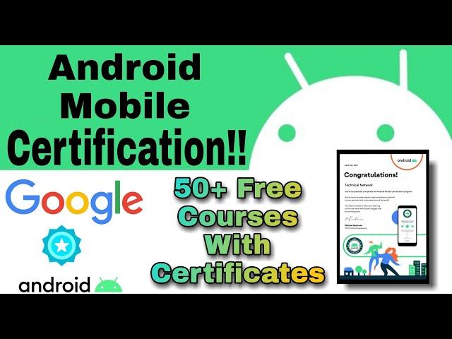 Android Mobile Google Partner Training With Free Certification || 50+ Free Courses ||