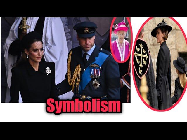 The symbolism behind Kate Middleton dress at queen Elizabeth ii funeral (@royaltreasure913)