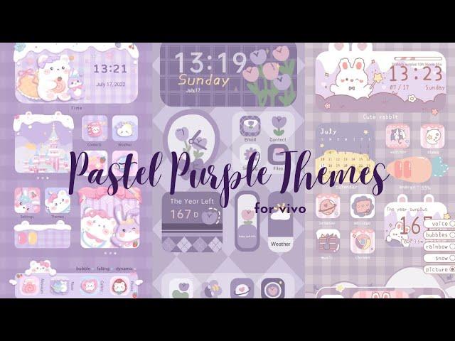 pastel purple themes for vivo ‍️