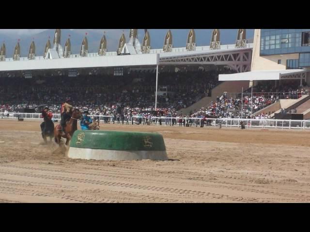 A quick kok boru goal at the 2016 World Nomad Games in Cholpon Ata, Kyrgyzstan