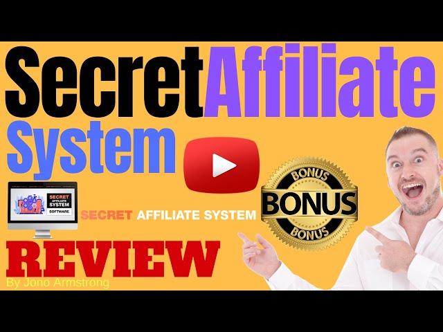 Secret Affiliate System Review ️ WARNING ️ DON'T GET THIS WITHOUT MY  CUSTOM  BONUSES!!