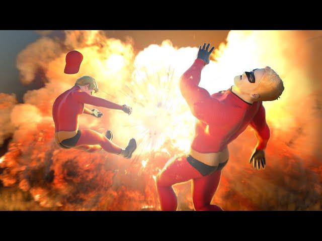 Mr. Incredible Gets Blasted By a JDAM