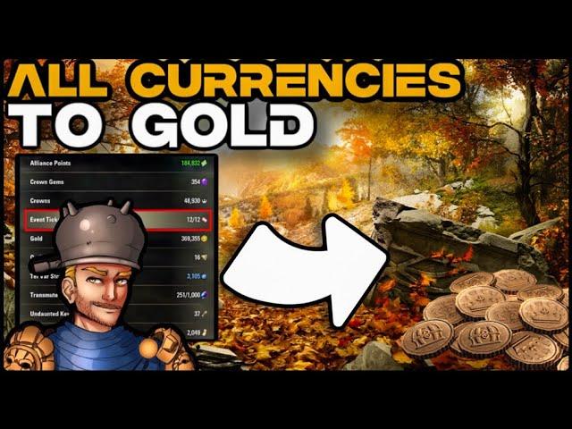 ESO Guide Converting ALL Currencies to Gold (AP, Tel Var, Writs, Crowns, SOE, Crown Gems and More)