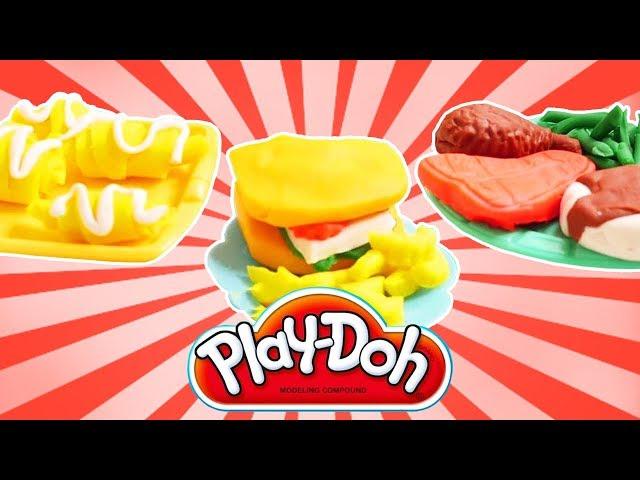 Play-Doh kitchen: culinary creations.