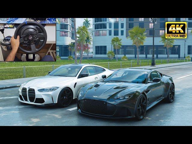 Aston Martin DBS & BMW M8 Competition | The Crew Motorfest | Thrustmaster T300RS gameplay