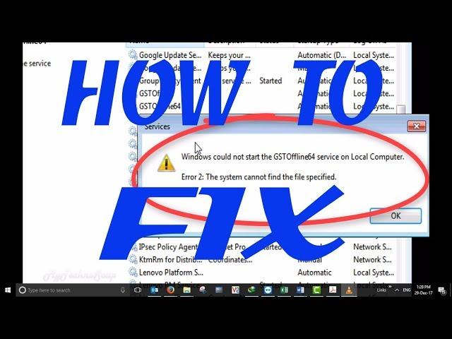 How To Change Windows Service Executable File Path | Error The system cannot find the file specified