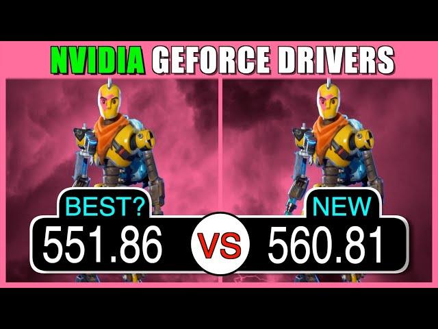 Best NVIDIA driver for Fortnite, CS 2, Valorant...? - 551.86 vs 560.81 | 2024