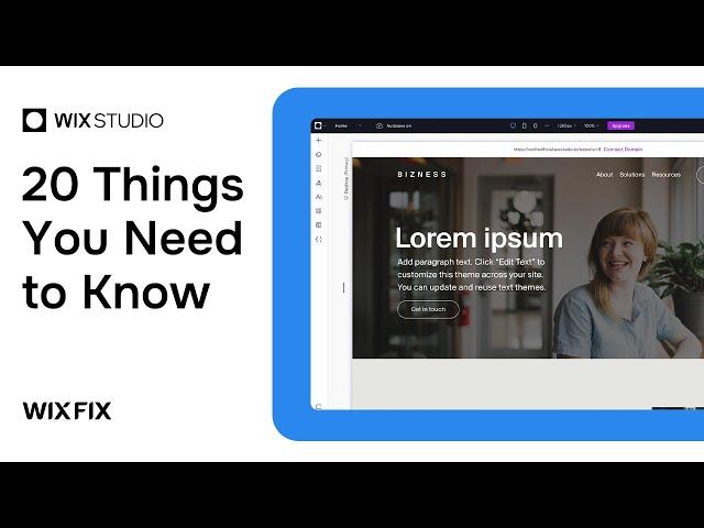 20 Things You Need to Know About Wix Studio | Wix Fix