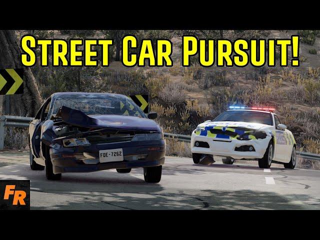 Street Car Pursuit! - BeamNG Drive