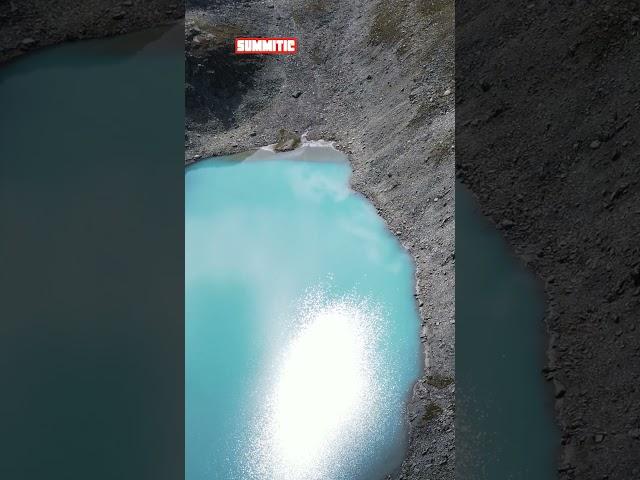 Turquoise lakes above the alps of Switzerland #summitic #switzerland