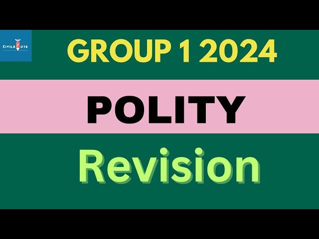 TNPSC GROUP 1 l REVISION l INDIAN POLITY #tnpscgroup1prelims