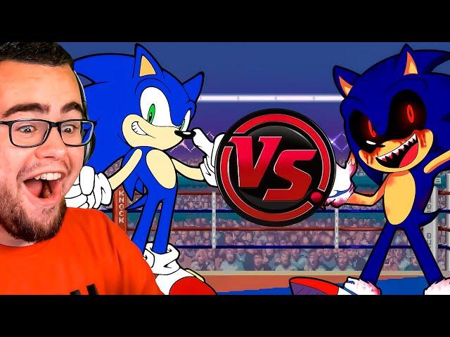 Reacting to SONIC vs SONIC.EXE The RAP BATTLE!