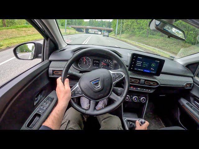 Dacia Sandero Stepway [1.0 TCe 90HP] |0-100| POV Test Drive #1699 Joe Black