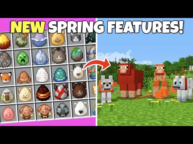 NEW SPRING UPDATE Features! And Features Removed!? Minecraft Bedrock Edition Beta 1.21.70.24