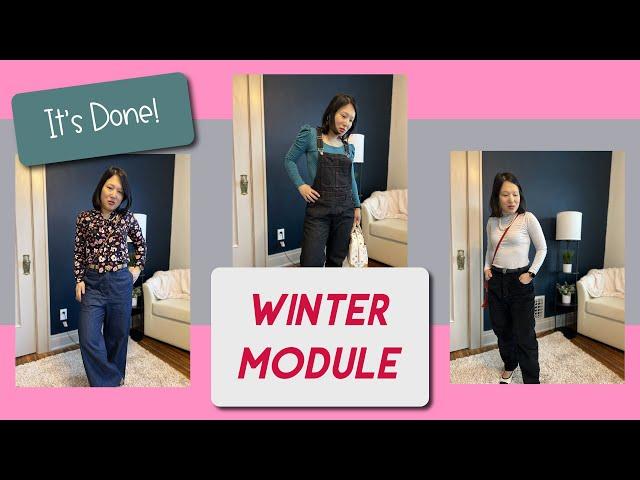 Sewing 7 mix-and-match pieces for winter: Mini capsule wardrobe