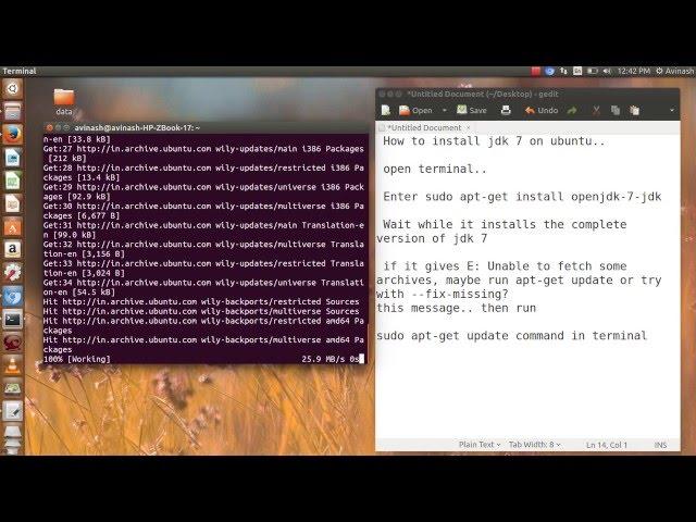 How to install jdk 7 on ubuntu