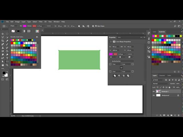 RECTANGLE TOOL  | Adobe Photoshop Tutorial