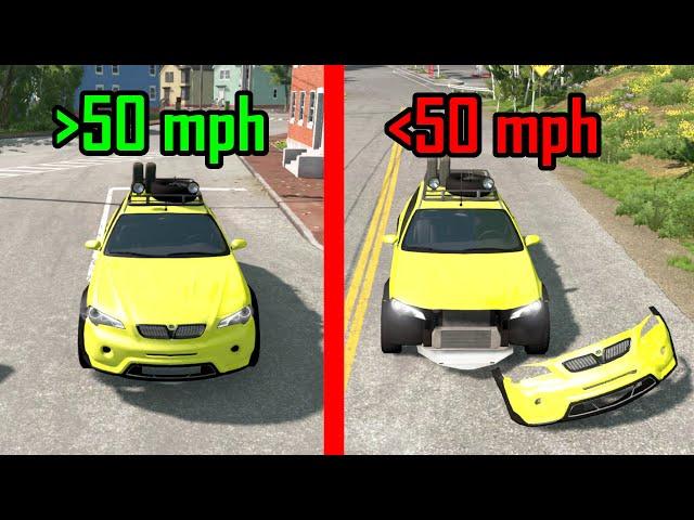 Beamng, but you lose 1 car part if you go below 50mph - Car Pal