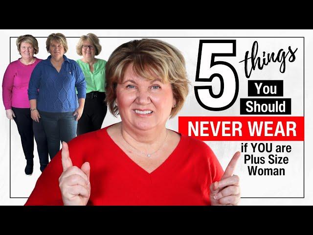 5 Frumpy Fashion Mistakes to AVOID if You Are Plus Size Over 50!