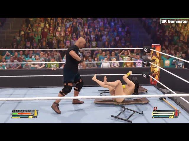 Intergender Match - Stone Cold vs Holly Luyah : WWE 2K22