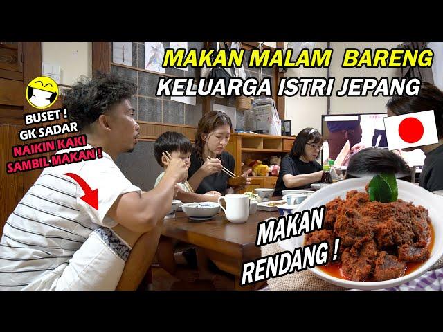 KETIKA MERTUA & KELUARGA JEPANG PERTAMAKALI NYOBAIN RENDANG !SAMPE LUPA KALAU SEDANG DI JEPANG !