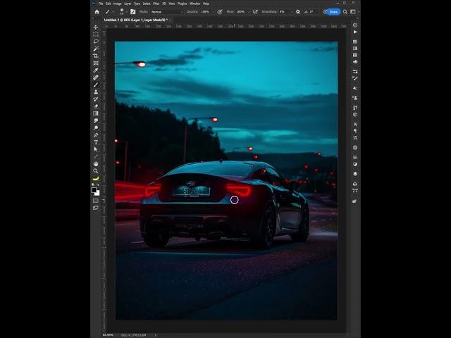 How to create Light Trails in Photoshop - Tutorial #shorts #photoshop