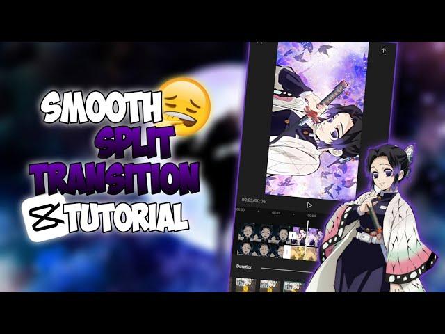 Tutorial • Smooth Split Transition in Capcut!