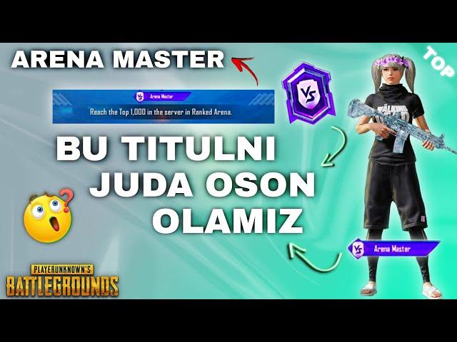  TDMCHIKLAR ORZU QILGAN // ARENA MASTER TITULINI OLAMIZ  PUBG MOBILE