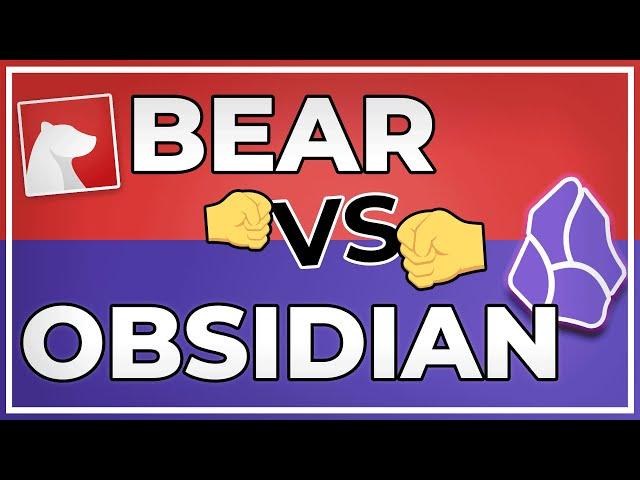 BEAR vs OBSIDIAN : Which is the best note-taking app?