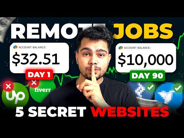 5 *SECRET* Remote Job Websites You Don't Know in 2024!  50 LAKH BASE? | How to get a Remote job?