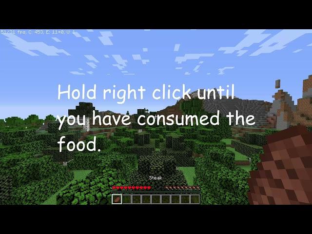 HowToMinecraft | How to eat food.