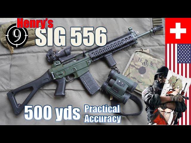 SIG 556 [ American SG 551] 500yds: Practical Accuracy | Henry's "AK5c at home"