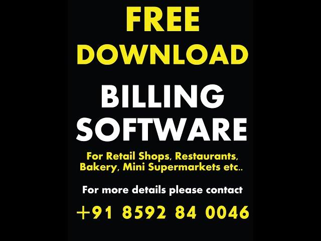 FREE DOWNLOAD BILLING SOFTWARE FOR SMALL SCALE BUSINESS. Download Link Available in the Description.