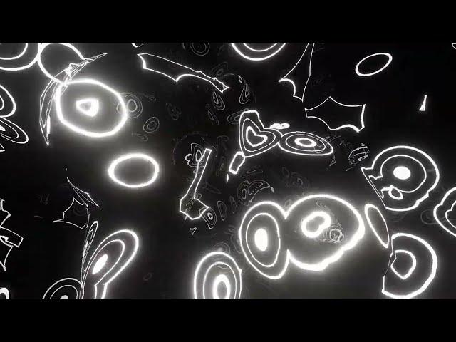 Abstract Background Video 4k Black White Tunnel VJ LOOP NEON Sci-Fi Calm ASMR Wallpaper Stock Footag