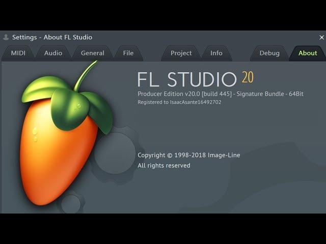 FL Studio 20: Unlocking full version with regkey