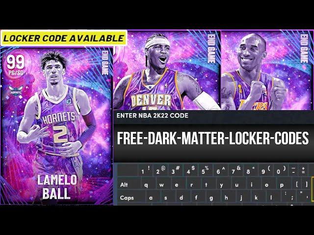 4 RARE GUARANTEED DARK MATTER LOCKER CODES NBA 2K22 LOCKER CODES (NBA 2K22 LOCKER CODES)