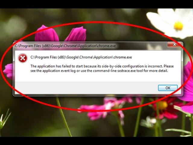 Fix The application has failed to start because its side-by-side configuration is incorrect