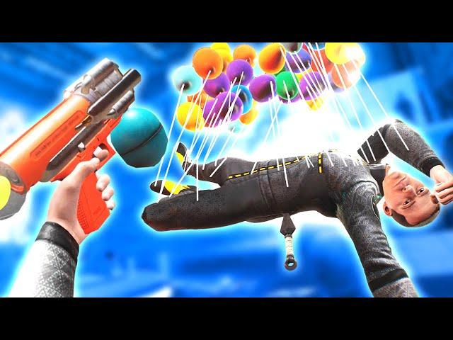 The BALLOON GUN is WAY TOO FUN in Boneworks VR