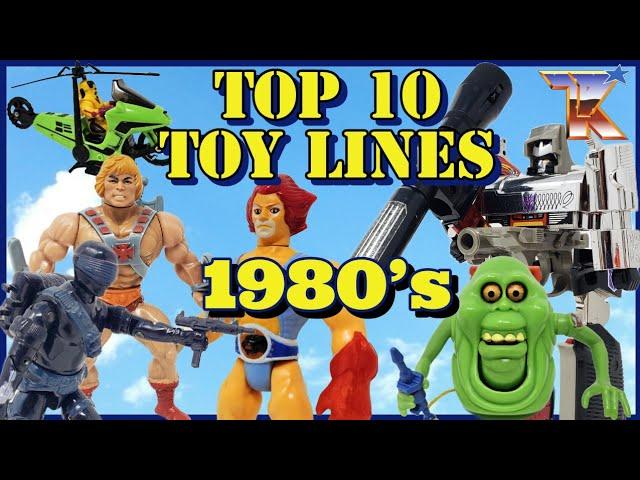 Top 10 Vintage Action Figure Toy Lines of the 1980s! Best of the Best Countdown List | 80s Cartoons