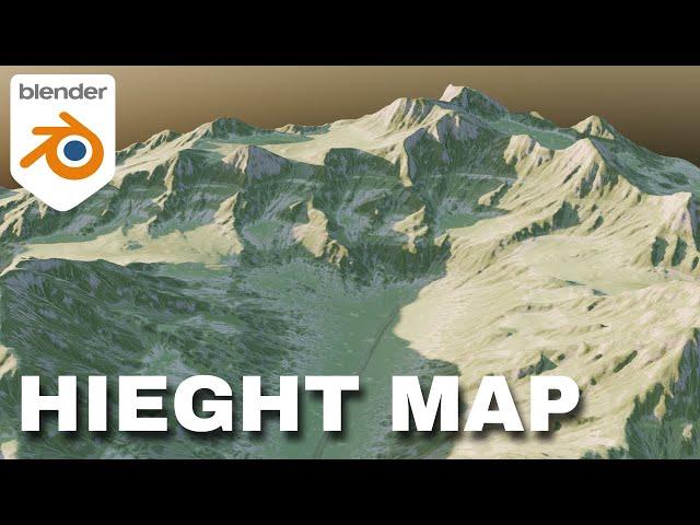 Using Height map in Blender to create landscapes