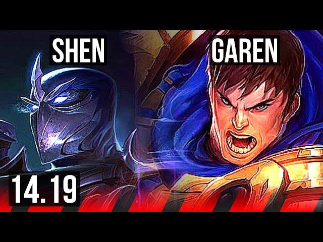 SHEN vs GAREN (TOP) | EUW Challenger | 14.19