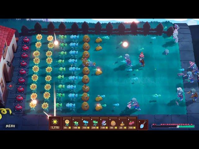 Plants Vs Zombies, but 3D