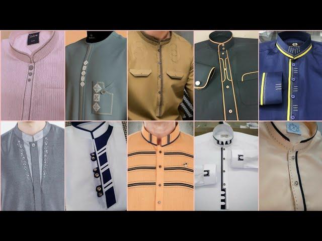 Men Kurta Designs 2023 | kurta neck design for gents | Eid men kurta design