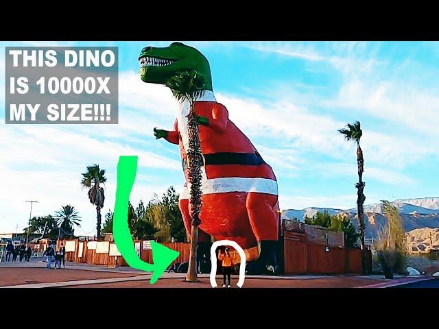 Biggest Dinosaur in the World & Cabazon Shopping Outlets | Desert Road Trip