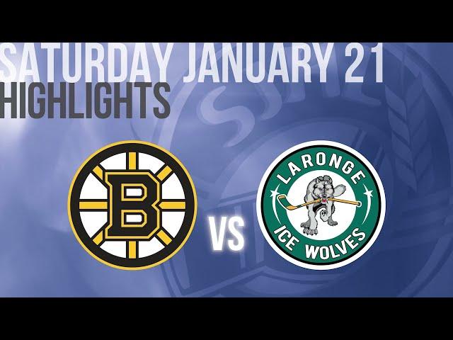 Highlights: Estevan Bruins vs La Ronge Ice Wolves Jan 21st