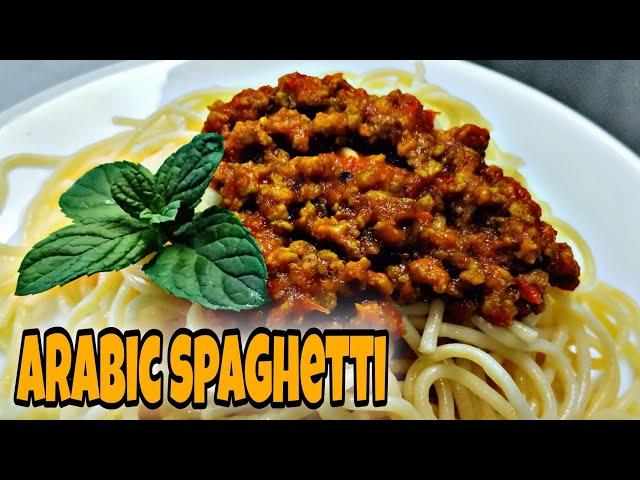 ARABIC SPAGHETTI RECIPE | HOMEMADE EASY QUICK By MaNang ROSE Vlog