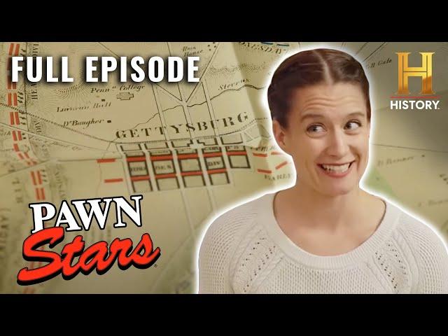 Pawn Stars: First Ever Battle of Gettysburg Map SHOCKS Rebecca (S16, E16) | Full Episode